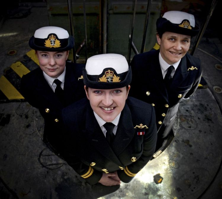 Lieutenants Maxine Stiles, Alex Olsson and Penny Thackray