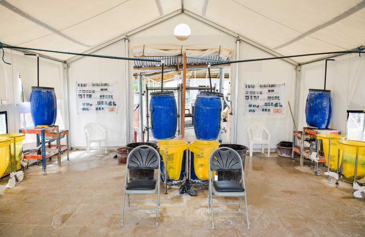 This Ebola treatment centre was built by British Army Royal Engineers
