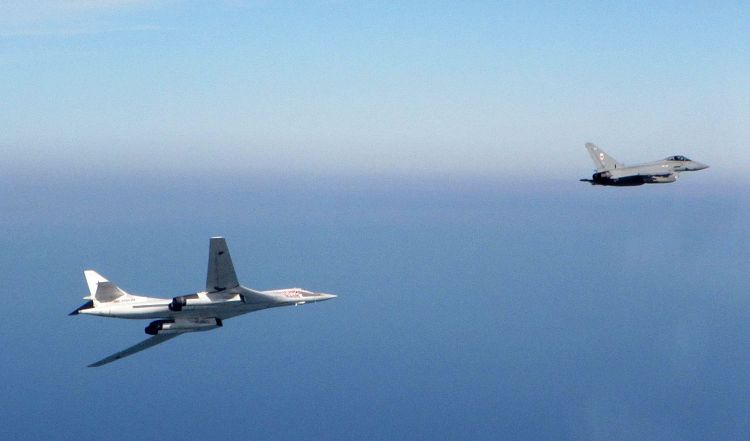 Tu-160 Blackjack Intercepted By RAF Typhoon 
