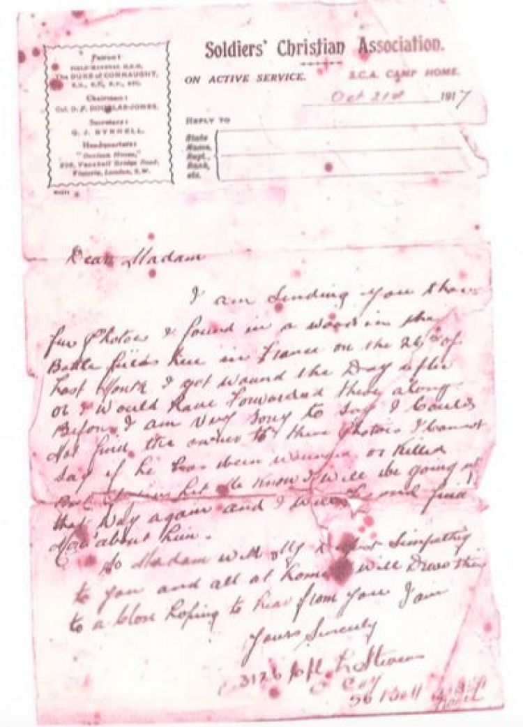 Soldiers' Christian Association Letter