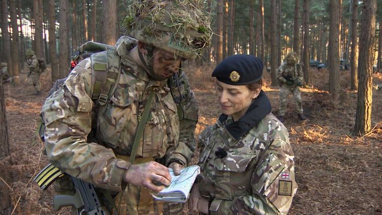 Lt Col Lucy Giles is enjoying being back where she first trained as a young officer
