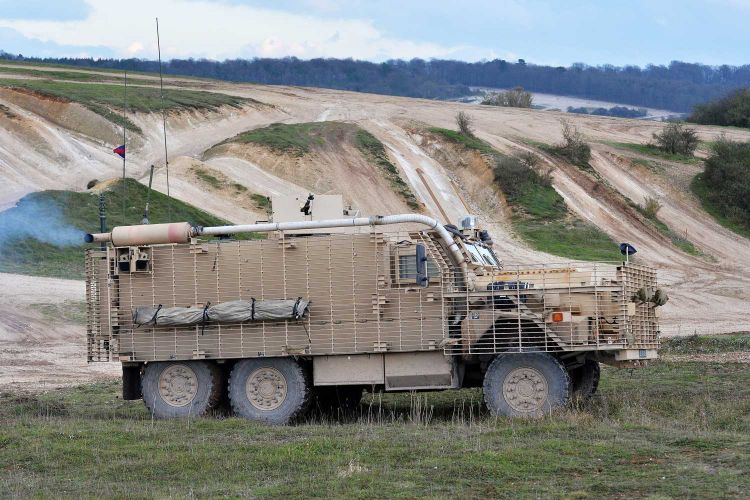 Mastiff is a heavily armoured, six-wheel-drive patrol vehicle