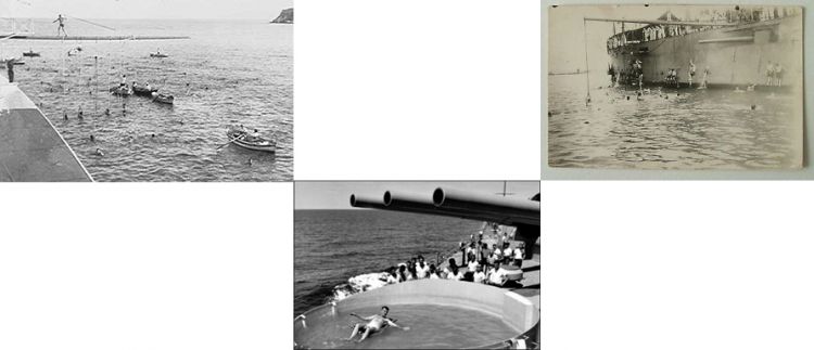 Hands To Bathe - Extreme Swimming On Board Ship