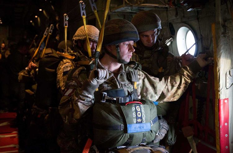 16 Air Assault Brigade Prepare To Jump From RAF C-130J Hercules 16 Air Assault Brigade Prepare To Jump From RAF C-130J Hercules