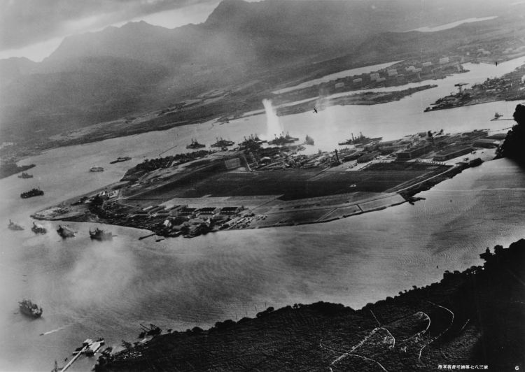 Pearl Harbor battleship row
