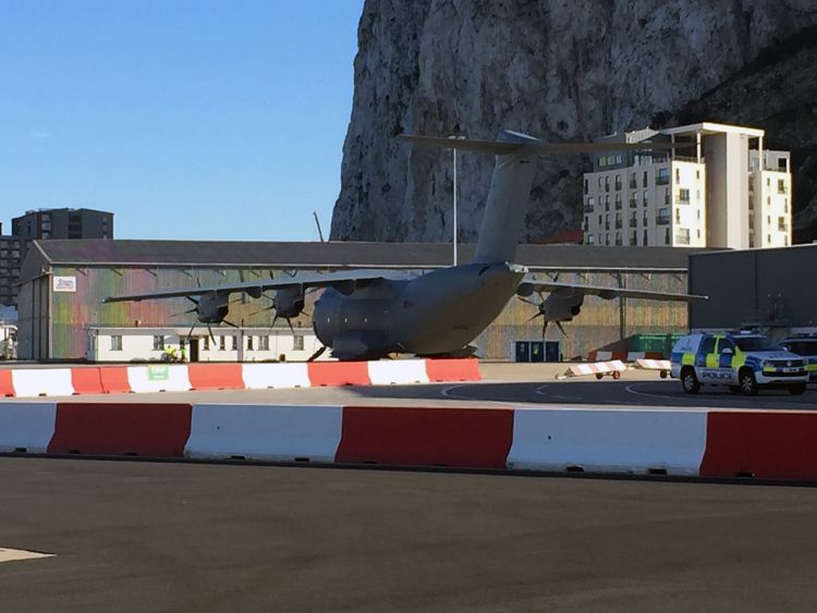 RAF Plane Stopped On Runway By Gibraltar Police To Question Serviceman