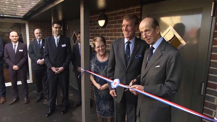 HRH The Duke of Kent officially opened Harlequin House and Jesters Court