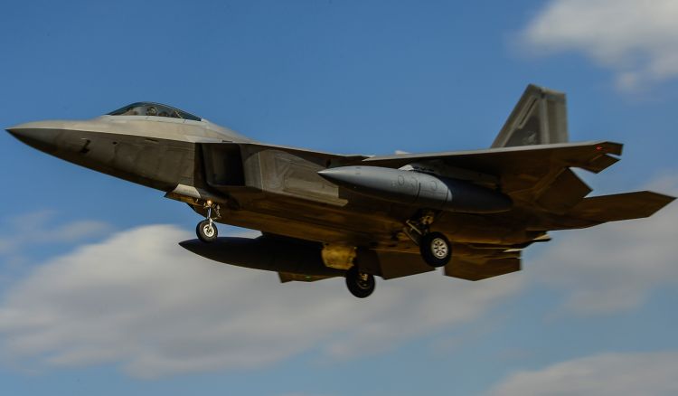 USAF F-22 Raptors Deployed To South Korea 