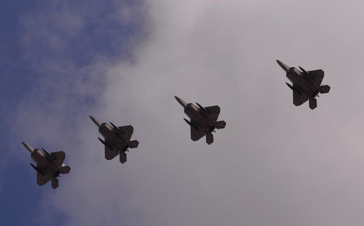 USAF F-22 Raptors Deployed To South Korea 