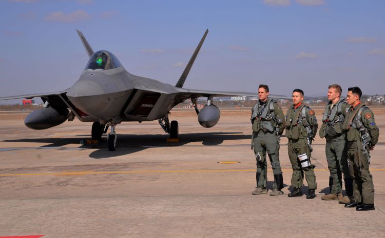 USAF F-22 Raptors Deployed To South Korea 