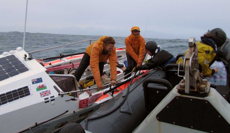 HMS Portland Sails To The Rescue Of Hungry Rowers 