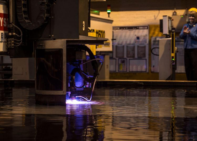 Royal Navy Offshore Patrol Vessel Steel Cutting