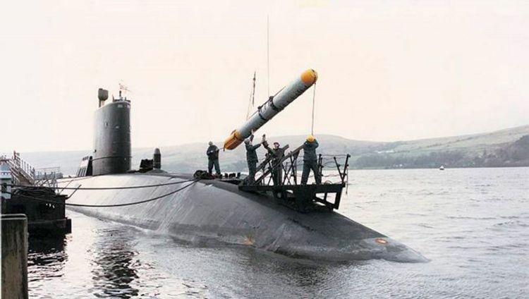Spearfish Torpedo Loaded Into RN Submarine 