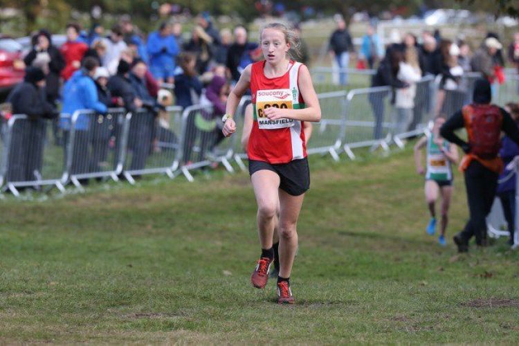 Stacey Burrows seen taking part in a race