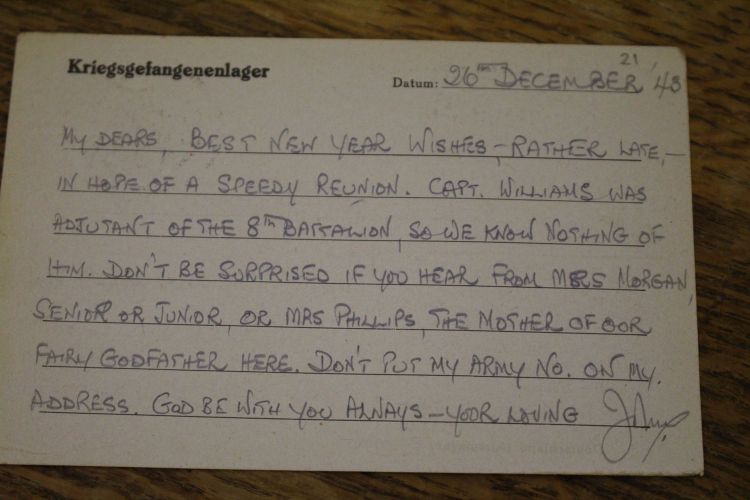 WW2 Prisoner Notes Show Festive Side Of Life In Nazi Prison Camp