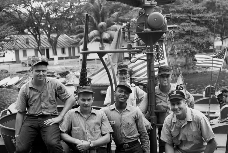 Crew of Swift Boat PCF 76 during Vietnam War 