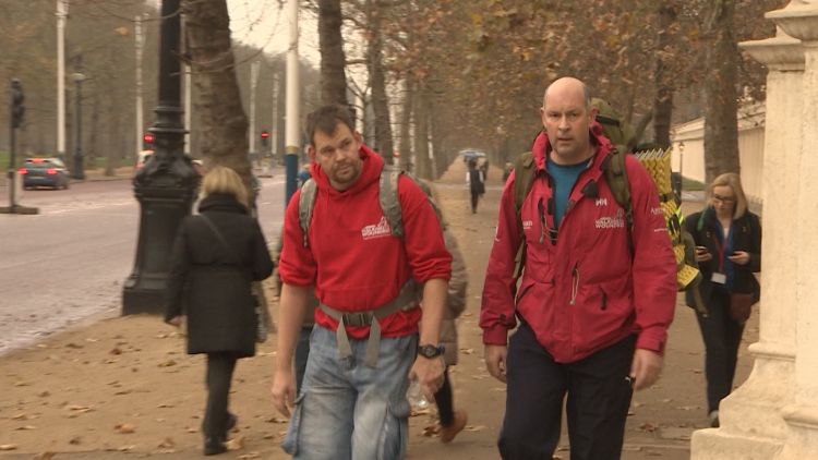 walking with the wounded Xmas Christmas walk