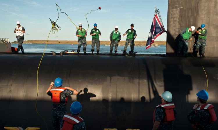 Ohio-class ballistic missile submarine USS Wyoming 