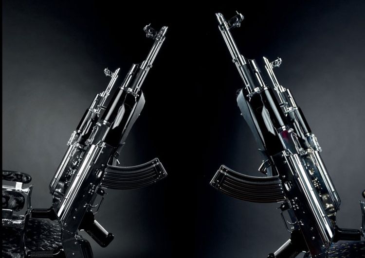 Rainer Weber's AK47 Chair. Pic Courtesy Alexandra Schedl