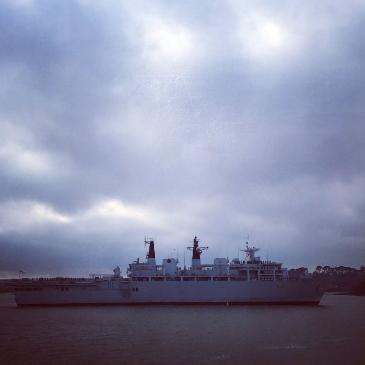 HMS Bulwark In Plymouth Sound