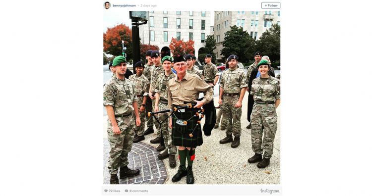 British Army Soldiers March On Washington DC 