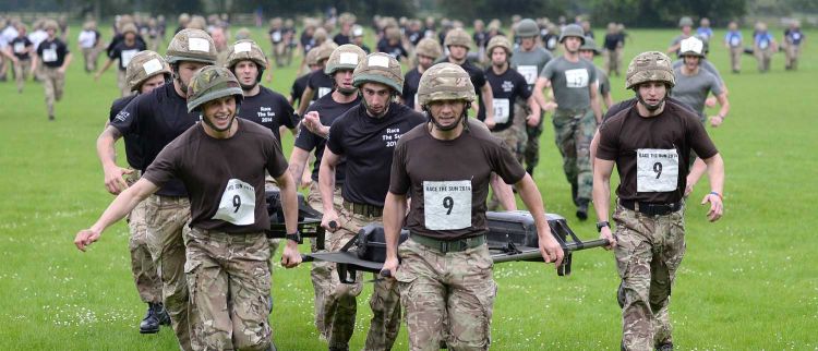 Soldiers Race the Sun