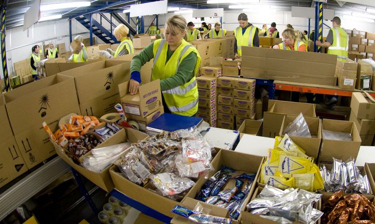 Ration Packs Being Prepared