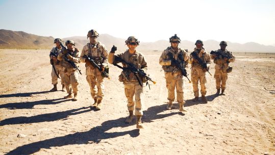 11th Armored Cavalry Regiment the Blackhorse Regiment at Fort Irwin for Exercise Diamondback 2023 CREDIT BFBS