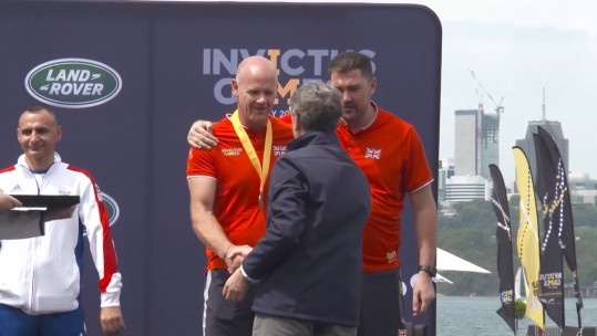 Captain Dot Perkins and Daniel Bingley won bronze