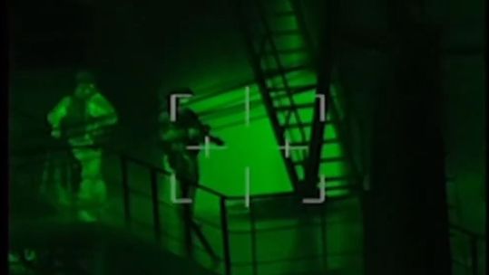 Captured footage shows French commandos onboard the Russian oil tanker Tagor (Picture: Emmanuel Macron on X)