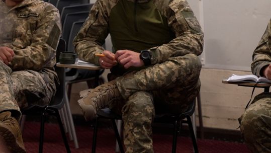 Ukrainian soldier anon combat psychology training course CRED BFBS