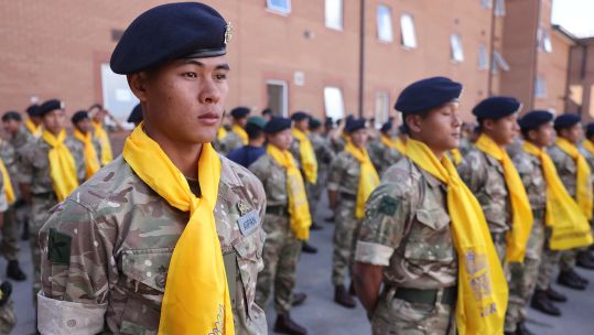 Not all Gurkhas are infantry as the brigade is made up of personnel across seven units including 10 Queen's Own Gurkha Logistic Regiment (Picture: BFBS)