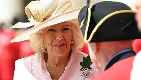 Queen Camilla at Chelsea Pensioners Founder's Day cred PA