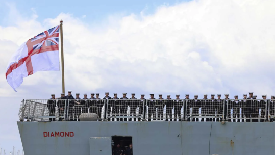 04112025 HMS Diamond crew on deck CREDIT ROYAL NAVY
