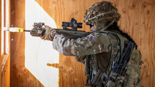Women are taking on more and more frontline roles - and that means they could be more and more in harm's way (Picture: MOD)