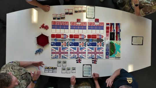 Defending Defender was inspired by the experience of HMS Defender in the Crimean Strait in 2021, during which Moscow falsely claimed the ship had fled after coming under fire (Picture: BFBS)