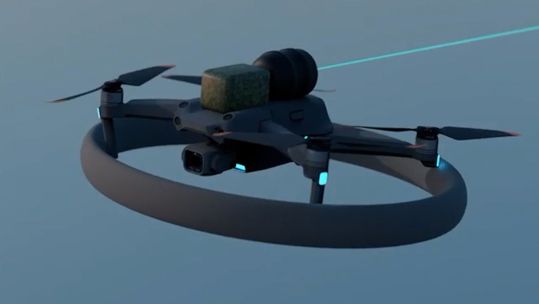 Connecting the drone's wingtips improves lift efficiency and reduces fuel consumption