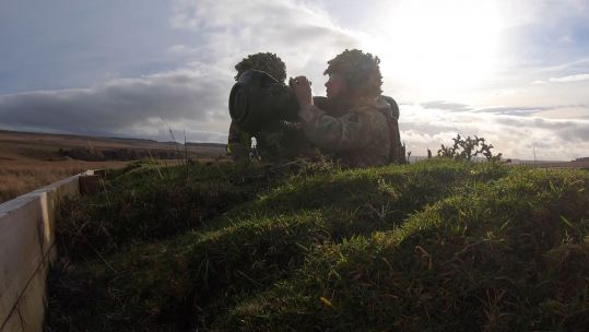 1 LANCS using NLAWs (Next generation Light Anti-tank Weapon) on the ranges in Otterburn, Northumberland 161120 CREDIT BFBS .jpg