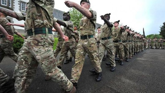 British Army 1 SCOTS parade