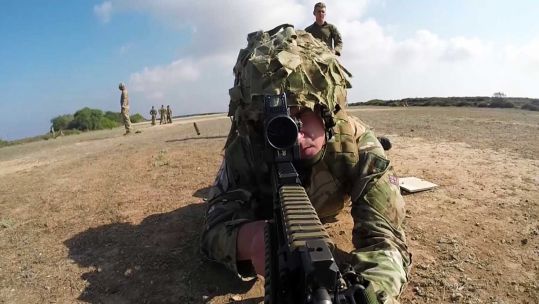 British Army 1 LANCS soldier in Cyprus