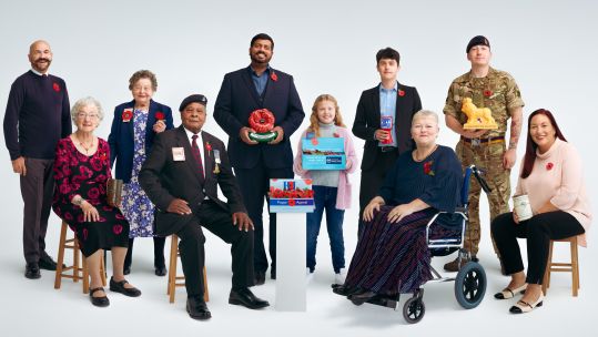 10 collectors helping to launch thr Royal British Legion's Poppy Appeal 2021