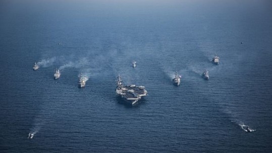 Carl Vinson Carrier Strike Group Dduring Exercise Foal Eagle