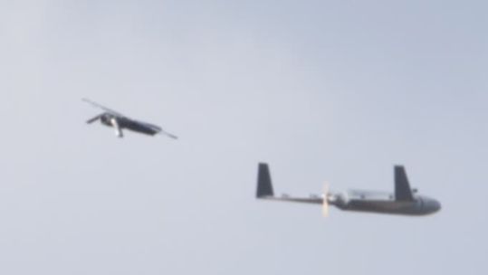 The Skyhammer counter-drone system takes out a Shahed-type drone during testing