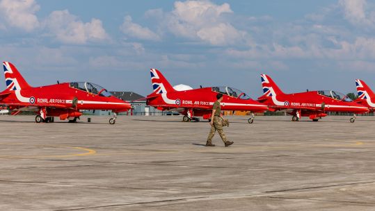 It is expected that the group will be able to cross the Atlantic from later this week based on better weather conditions forecast (Picture: RAF)