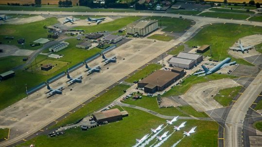 100th Air Refueling Wing, over Royal Air Force Mildenhall