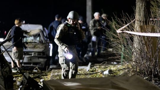 Ukraine was hit by a major Russian air strike involving over 100 drones over 15 regions, prompting President Zelensky to urge more Western support (Picture: Alamy)