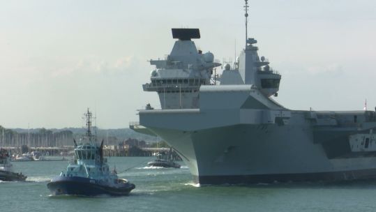 Fresh from her second planned docking period at Rosty Royal Dockyard, HMS Queen Elizabeth has left HMNB Portsmouth to begin an intensive period at sea