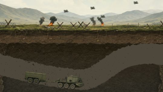 Casevac and resupply missions could be carried out far safer if they could avoid overground threats like artillery strikes and drones (Picture: BFBS)