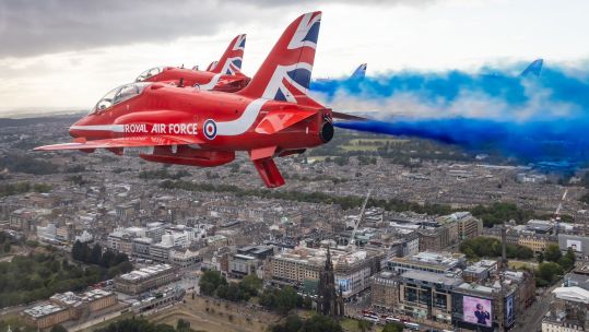 11082025 Red Arrows over Edinburgh for Royal Military Tattoo 09082025 credit Red Arrows/ AS1 Iwan Lewis.jpeg
