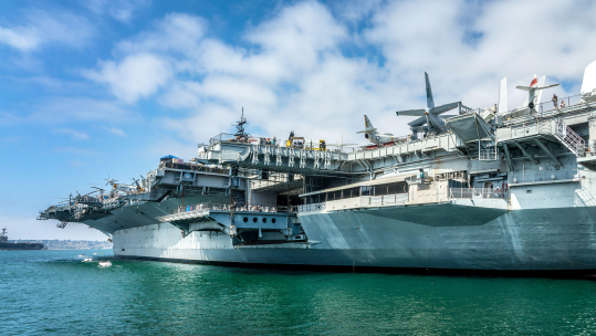 11102022 USS Midway, aircraft carrier museum in the port of San Diego, California Image ID 2X595AD CRED ALAMY
